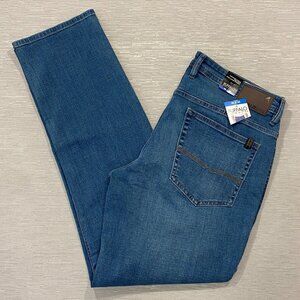 Buffalo David Bitton Jack Jeans Mens 36 x 34 Slim Fit Straight Medium Wash Denim